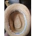 Straw Studios Fedora Style Hat woven With Navy Stripe Sz M/L  eb-65560711