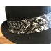 Concept One Accessories 's Size M/L Hat Black Fedora Skull Fabric Hatband  eb-43076343