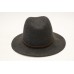 Rag & Bone Hat Floppy Brim Fedora Charcoal Wool Felt Size Medium Leather Band  eb-43641784