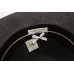 Rag & Bone Hat Floppy Brim Fedora Charcoal Wool Felt Size Medium Leather Band  eb-43641784