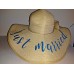 JUST MARRIED Hat s Wide Brim Sun Hat One Size Straw Like with Bow  eb-93282059