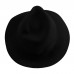 Winter Wool Felt Stitch Fedora Floppy Panama 21/2" Wide Brim Dress Hat Black  eb-46887533