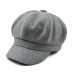 's French Beret Hat Newsboy Cabbie Beret Cap Cloche Woolen Painter Visor Ha  eb-24902216