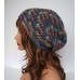 PURPLE TURQUOISE COLOR BAGGIE BAGGY SLOUCHY BEANIE HAT TAM CAP RASTA CHEMO GIFT  eb-59779496