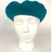 Vintage France MOTSCH & FILS Violette Verdy Teal Blue Green Beret Chapeau Hat  eb-34455331