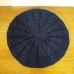 Vtg ARIS Navy Blue Acrylic Cable Knit Tam Beret Hat Cap One Size Stretch Fit   eb-78267629
