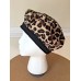 August Accessories Reversible Leopard Print Black Velvet Hat Orig $30 400242459749 eb-72451576