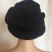L.I.P.S by Ella Isaac Black Wool Winter Ladies Hat Beret Cloche  eb-84294735