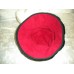 Black Velvety Bucket Hat Red Lining Size M Good Sized Bucket Hat Cloche  eb-99646381