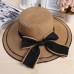 Fashion 's Fedora Straw Wide Upturn Brim Bowler Summer Beach Cap Sun Hat  eb-35786273