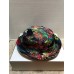 LOT OF 19 FLORAL LEAVES BUCKET HATS  100% COTTON  BLACK (10) & NAVY BLUE (9)  eb-54977219