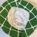 TRINA TURK Green & White Summer Bucket Hat w/ Ribbon Trim Beach Sun Fun  eb-05908976