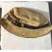 COACH Soho Tan Suede Leather Bucket Hat with Brown Leather Trim Size P/S Logo  eb-21950023