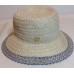 Eric Javits Becca Bucket Hat Cream/Blue Tweed $175  eb-28702773