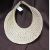 Natural color straw visor  embellished with WOOD BEADS  one  fits most  NE  eb-42713334