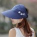  UV Protect Foldable Large Brim Visor Cap Beach Sun Hat Outdoor Multicolor  eb-47367395