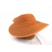 HELEN KAMINSKI Raffia Hat Visor One Size Peach Melon Color Wide Brim  eb-64651453