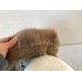 Vintage Mink Fur Hat Cap Warm With Visor Fully Lined Blonde Light Brown   eb-56552365