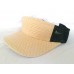 （24）BRAND NEW MM COLLECTIONS STRAW TRUCKER LOOK SPORTS VISOR CAP NATURAL/BLACK  eb-75221399