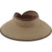 San Diego Hat Company 's   Large Brim Ultrabraid Visor Multi Brown Size One 807928008206 eb-98492085