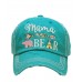 Adjustable Mama Bear Aztec Arrow Tepee Western Cap Hat Black Pink Turquoise Blue  eb-93844316