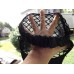 womens One Size Black Fishnet Hat  eb-24480934