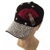 Black s 's Rhinestone Crystal Baseball Cap Fashion Bling Adjustable Hats  eb-54244172