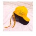 Korean Snapback Hat Unisex HipHop Adjustable Peaked Hat Baseball Cap Long Belt  eb-93377395