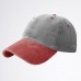 Pigment Dyed Baseball Ball Cap Washed 2Two Tone Cotton Vintage Hat Dad Summer  eb-47724912