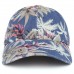 Tropical Floral Print Unstructured Denim Baseball Cap   FREE SHIPPING  eb-13708216