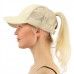 Baseball Cap  Ponytail Messy Bun Tennis Sun Adjustable Mesh Snapback Hat  eb-49163834