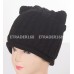 's Winter Chunky Knit Beanie Hat with Double Faux Fur Pom Pom Ears  eb-26905598