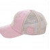Wife Mom Boss Embroidered Factory Distressed Baseball Cap L Pink And White Hat  eb-35787933