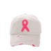 Distressed Breast Cancer Awareness Pink Ribbon Baseball Hat Cap OffWhite 683121169117 eb-75151666