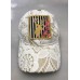 Judith March Black & White Stripe Floral Deer Hat  White Crochet  eb-43095296