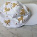Tennis racket bedazzled embellished gold white women's hat sparkly  eb-23581344