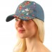 Fancy Floral Embroidered All Season Cotton Baseball Cap Sun Hat Adjustable  eb-59969036