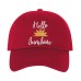 HELLO SUNSHINE Dad Hat Low Profile Cursive Baseball Cap Many Colors Available  eb-20171663