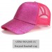 2018 CC Glitter Ponytail Baseball Cap  Snapback Hat Summer Messy Bun Mesh  eb-37791494