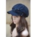 A300 s Ladies Micro Suede Bucket Beanie Flat Visor Cap Fashion Cabbie Hat  eb-83817943