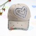  Baseball Cap Full Crystal Flower Denim Bling Rhinestone Snapback Cap   eb-11281589