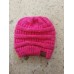  New   Girl   Messy High Bun Ponytail Stretchy Knit Beanie Skull Warm Hat  eb-59709245