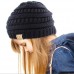 Kids CC Beanie Simple Winter Solid Cable Knit Hat   eb-85152761