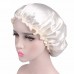 Silk Satin Night Sleep Cap Hair Bonnet Hat Head Cover Wide Band Adjust Elastic  eb-29777942