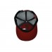 Puma Frat Tuck Snapback Hat Burgundy Red Charcoal Gray One Size  Mesh Cap  eb-41344645