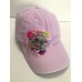 's Embellished Baseball Cap Flowers Bling Embelished Pink Ladies Hats  eb-43889261