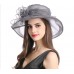 Elegant  Wide Brim Kentucky Derby Sun Hat Lady Wedding Tea Party Church Cap  eb-41522053